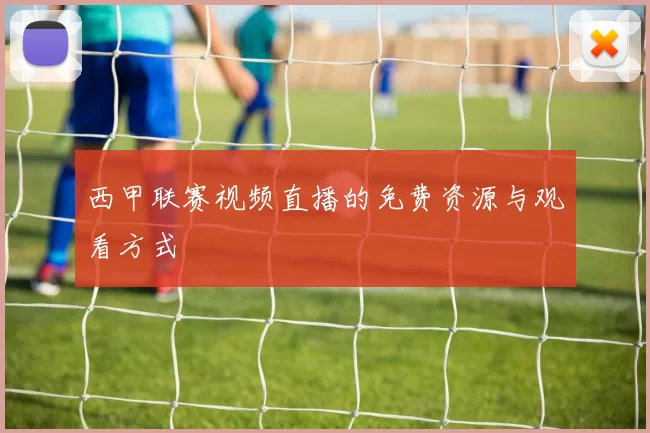 西甲联赛视频直播的免费资源与观看方式