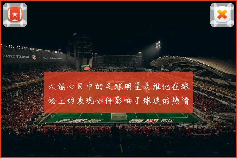 大能心目中的足球明星是谁他在球场上的表现如何影响了球迷的热情