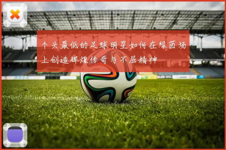 个头最低的足球明星如何在绿茵场上创造辉煌传奇与不屈精神